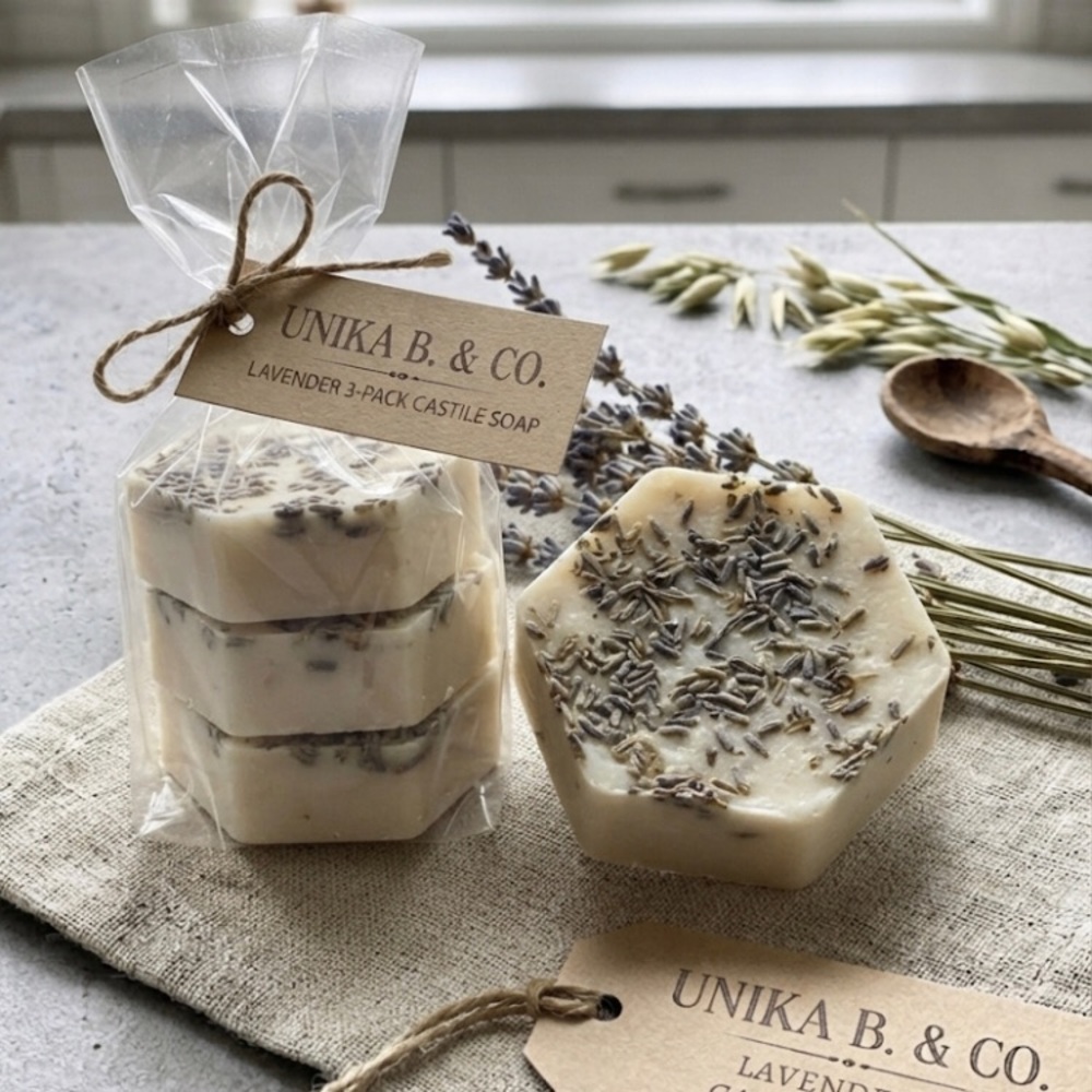 3 pack: Lavender Castile Hand Soap - Cream
